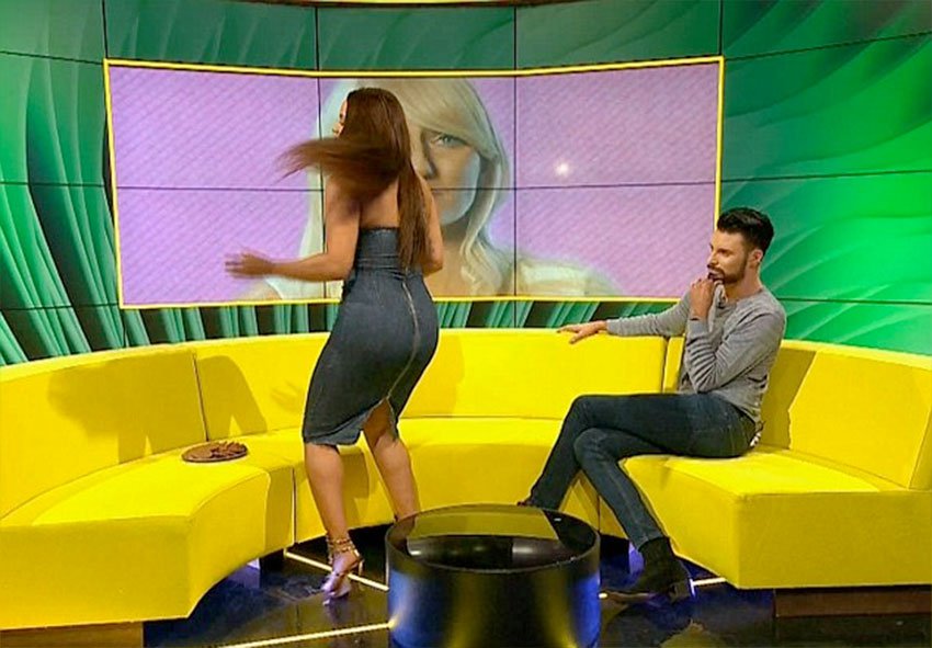 Watch UK BigBrother Contestant's Dress Rip Live On Air