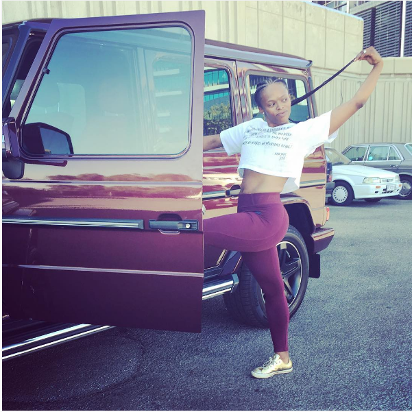 LOL! Watch How Unathi Blessed Her BFF Somizi's New Car