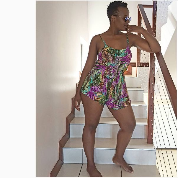 Mona Monyane Shows Off Her Toned Post Baby Bikini Body