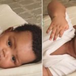 Watch! Nandi And Zakes' Son Already Having Swimming Lessons