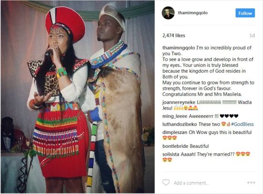 Pics! Inside Simphiwe Ngema And Dumi Masilela's traditional wedding