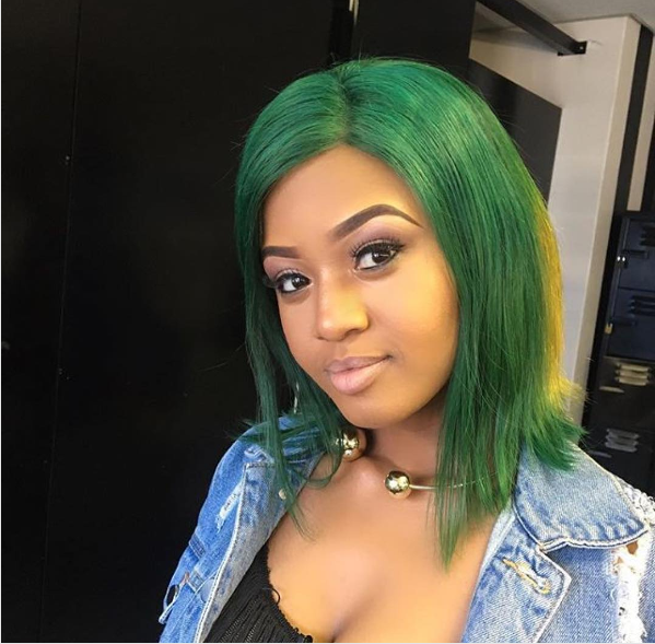 Pics! Babes Wodumo Trades Her Colorful Wigs For Cornrows