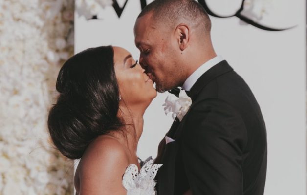 Pics Minnie Dlamini Jones Magical White Wedding OkMzansi