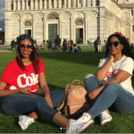 Pics! Blue Mbombo And Her Twin Slay In Italy