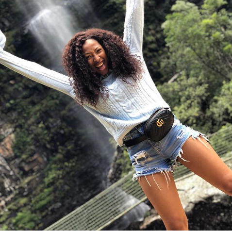 Pics! Enhle Mbali Shares Cute Photos Of Her Teenage Modelling Days