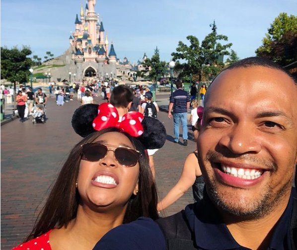 Pics! Minnie Dlamini-Jones And Her Hubby Take On Disneyland Paris