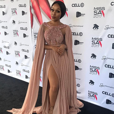 Pics! Thando Thabethe Blesses Lucky Student With A Designer Dress For Matric Dance