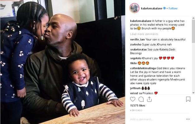 Kabelo Mabalane Shares The Most Adorable Moment With His Kids