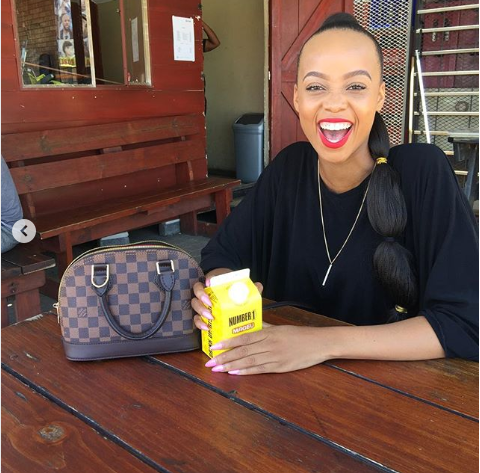 Pics! Ntando Duma Escapes Baby Daddy Drama With A Romantic Getaway With Her Man