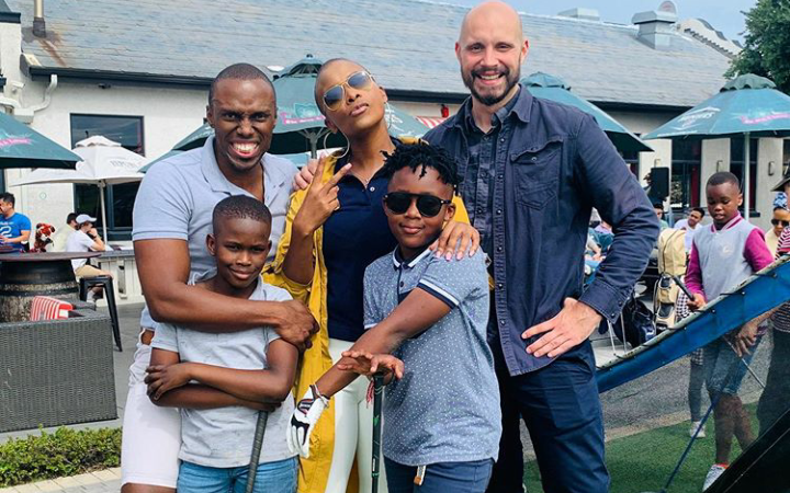 Blended Family! Bonnie Mbuli And Sisanda Henna Reunite For Their Son's 10th Birthday