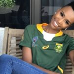 Black Twitter Reacts To Miss SA Zozi Tunzi Looking Like She Was Ready To Risk It All For Rugby Star Mapimpi