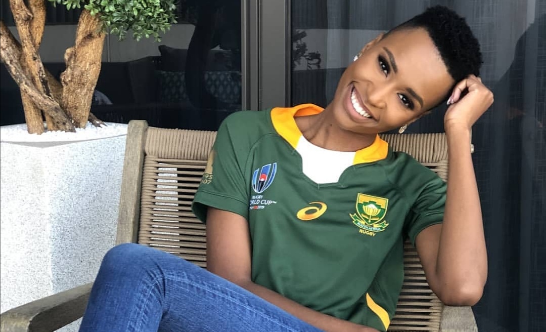 Black Twitter Reacts To Miss SA Zozi Tunzi Looking Like She Was Ready To Risk It All For Rugby Star Mapimpi
