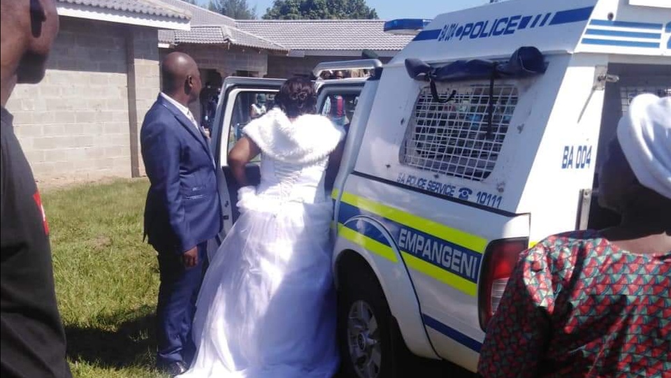 Watch! Couple Gets Arrested At Their Wedding For Violating Lockdown Rules