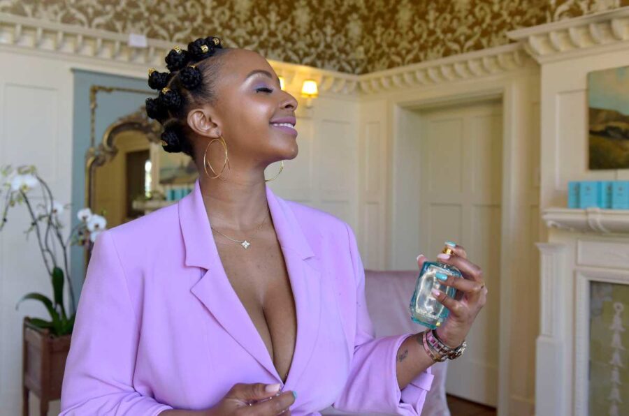 Boity Celebrates Selling Out The First 1000 Bottles Of Her New Perfume
