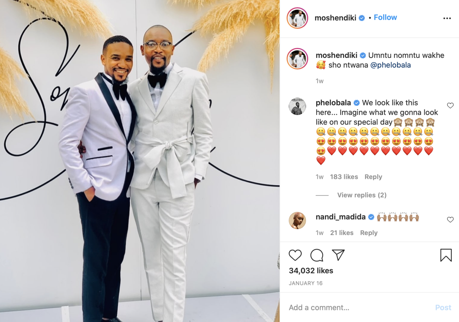 Mzansi Celebrity LGBTQI Couples