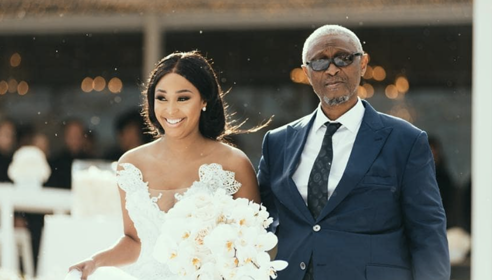 Pic! Minnie Dlamini Jones Shares Adorable Photo Of Her Father Holding Her Son In Celebration Of His Birthday