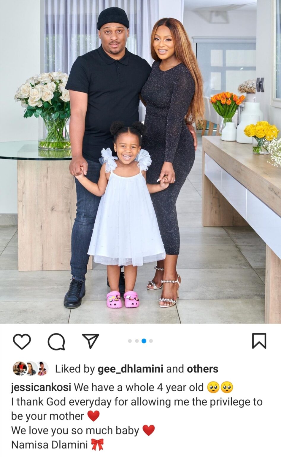 Jessica Nkosi And TK Dlamini Share Beautiful Family Photos To Celebrate ...