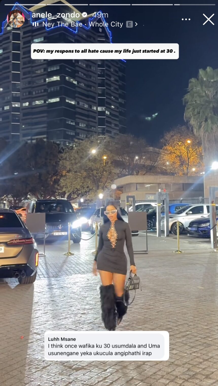 “My Life Just Started at 30” – Anele Zondo Claps Back - OkMzansi